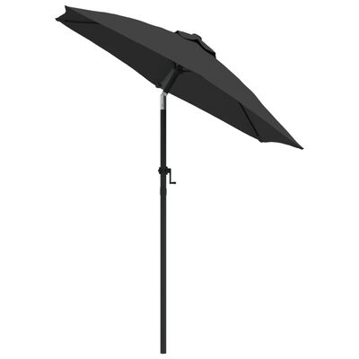 vidaXL Garden Parasol Anthracite 200x224 cm Aluminium