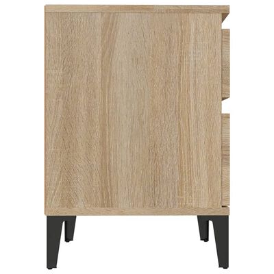 vidaXL Bedside Cabinets 2 pcs Sonoma Oak 40x35x50 cm