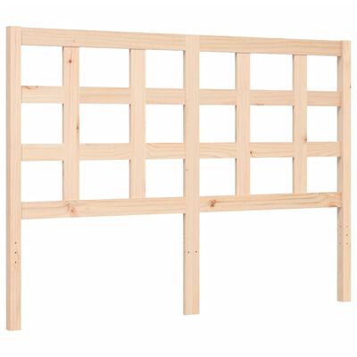 vidaXL Bed Frame without Mattress Double Solid Wood Pine