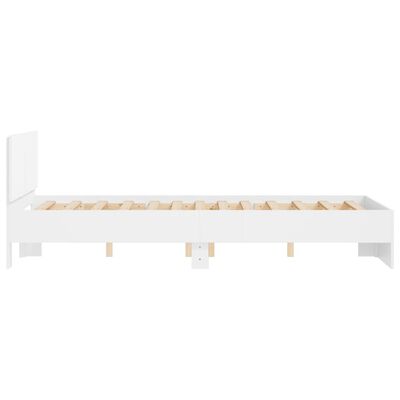 vidaXL Bed Frame without Mattress White 135x190 cm Double