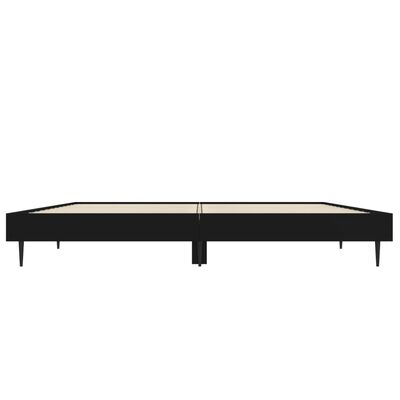 vidaXL Bed Frame without Mattress Black 135x190 cm Double Engineered Wood