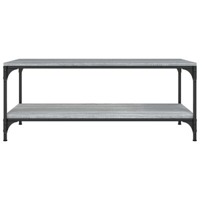 vidaXL Coffee Table Grey Sonoma 100x50x40 cm Engineered Wood