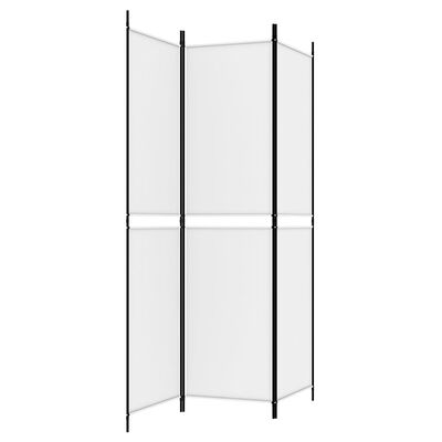 vidaXL 3-Panel Room Divider White 150x200 cm Fabric