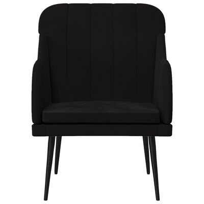 vidaXL Armchair Black 63x76x80 cm Velvet