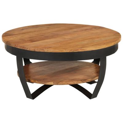 vidaXL Coffee Table 65x65x32 cm Solid Acacia Wood