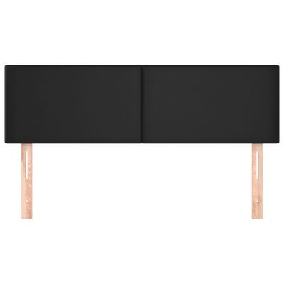 vidaXL Headboards 2 pcs Black 72x5x78/88 cm Faux Leather