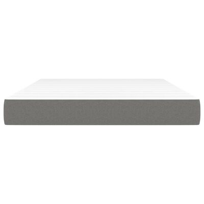 vidaXL Pocket Spring Bed Mattress Dark Grey 137x190x20 cm Full Fabric