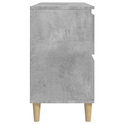 vidaXL Sink Cabinet Concrete Grey 80x33x60 cm Engineered Wood