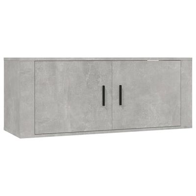 vidaXL 5 Piece TV Cabinet Set Concrete Grey Engineered Wood