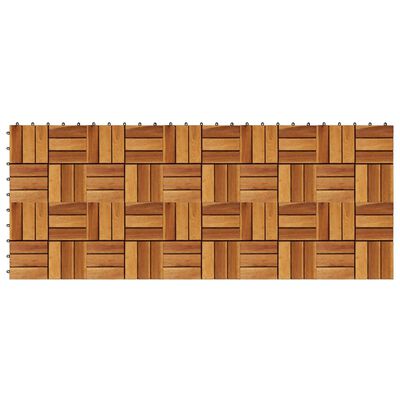 vidaXL 10 pcs Acacia Decking Tiles 30 x 30 cm