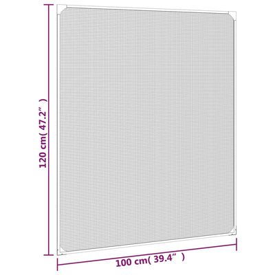 vidaXL Magnetic Insect Screen for Windows Anthracite 100x120 cm