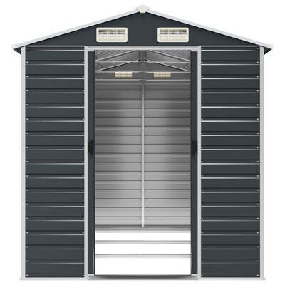 vidaXL Garden Shed Anthracite 191x300x198 cm Galvanised Steel