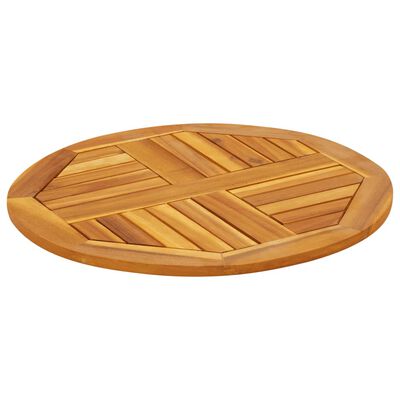 vidaXL Table Top Ø60x2 cm Round Solid Wood Acacia