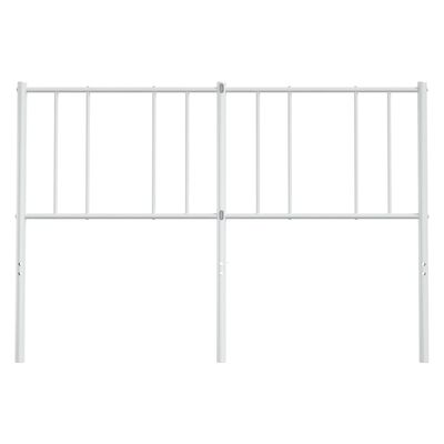 vidaXL Metal Headboard White 150 cm