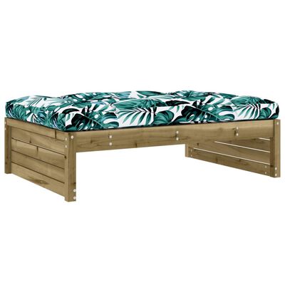 vidaXL Garden Footstool 120x80 cm Impregnated Wood Pine