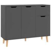 vidaXL Sideboard Grey 90x30x72 cm Engineered Wood