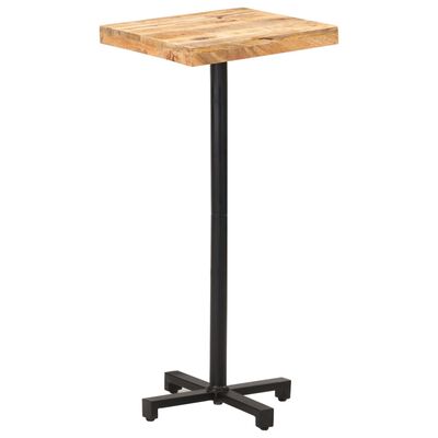 vidaXL Bar Table Square 50x50x110 cm Rough Mango Wood