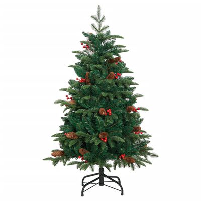 vidaXL Artificial Hinged Christmas Tree 150 LEDs 150 cm