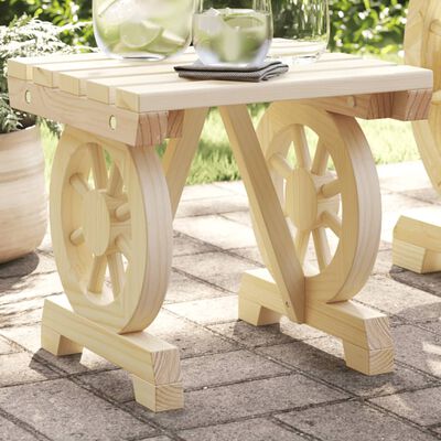 vidaXL Garden Footstool 40x36.5x38.5 cm Solid Wood Fir