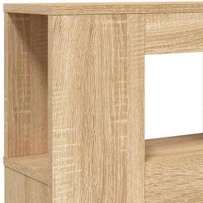 vidaXL LED Headboard Sonoma Oak 120x18.5x103.5 cm Engineered Wood