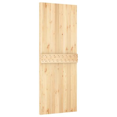 vidaXL Sliding Door with Hardware Set 80x210 cm Solid Wood Pine