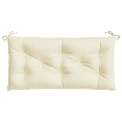 vidaXL Garden Bench Cushion Cream 100x50x7 cm Oxford Fabric