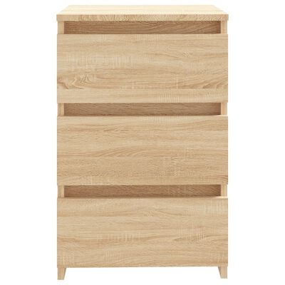 vidaXL Bed Cabinet Sonoma Oak 40x35x62.5 cm Engineered Wood