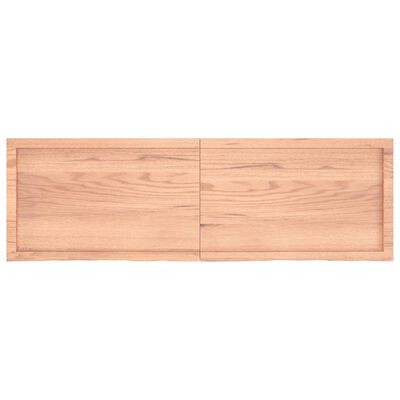 vidaXL Bathroom Countertop Light Brown 160x50x(2-4)cm Treated Solid Wood