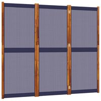 vidaXL 3-Panel Room Divider Dark Blue 210x180 cm