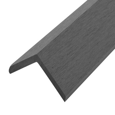 vidaXL 5 pcs Decking Angle Trims WPC 170 cm Grey