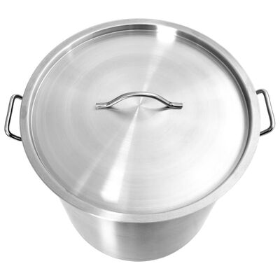 vidaXL Stock Pot 98 L 50x50 cm Stainless Steel