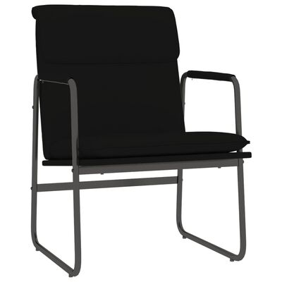 vidaXL Lounge Chair Black 55x64x80 cm Faux Leather