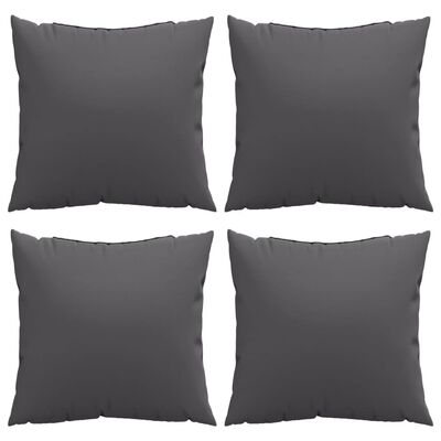 vidaXL Sofa Cushions 4 pcs Anthracite 40x40 cm Fabric