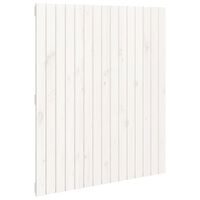 vidaXL Wall Headboard White 95.5x3x110 cm Solid Wood Pine