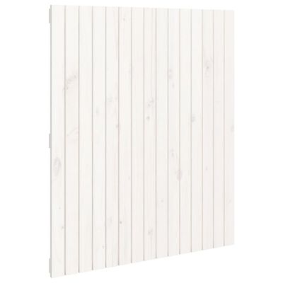 vidaXL Wall Headboard White 95.5x3x110 cm Solid Wood Pine