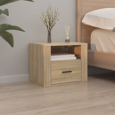 vidaXL Wall-mounted Bedside Cabinets 2 pcs Sonoma Oak 50x36x40 cm