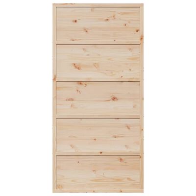 vidaXL Barn Door 100x208 cm Solid Wood Pine