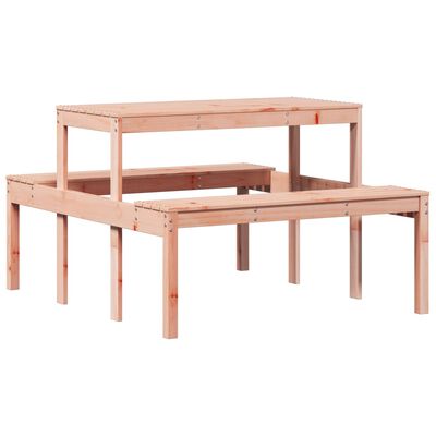 vidaXL Picnic Table 110x134x75 cm Solid Wood Douglas