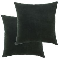 vidaXL Cushions Cotton Velvet 2 pcs 45x45 cm Green