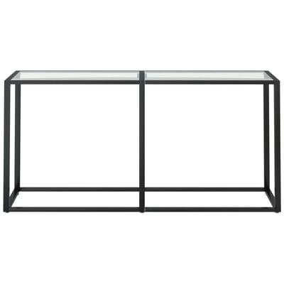 vidaXL Console Table Transparent 160x35x75.5cm Tempered Glass