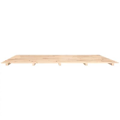 vidaXL Bed Frame without Mattress 180x200 cm Super King Solid Wood Pine