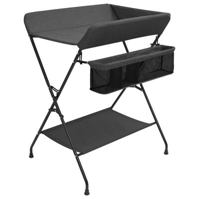 vidaXL Changing Table Anthracite Iron