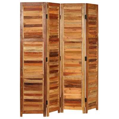 vidaXL Room Divider Solid Reclaimed Wood 170 cm