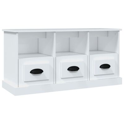 vidaXL TV Cabinet White 100x35x50 cm Engineered Wood