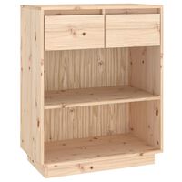 vidaXL Console Cabinet 60x34x75 cm Solid Wood Pine