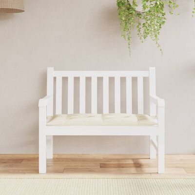 vidaXL Garden Bench Cushion Cream White 110x50x7 cm Oxford Fabric