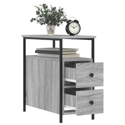 vidaXL Bedside Cabinets 2 pcs Grey Sonoma 30x60x60 cm Engineered Wood