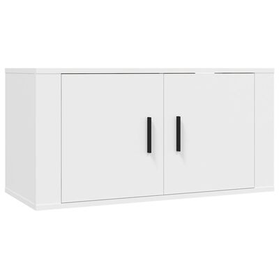 vidaXL 3 Piece TV Cabinet Set White Engineered Wood