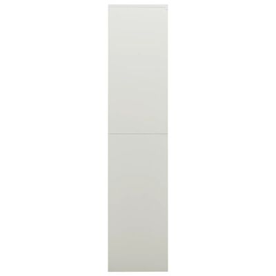 vidaXL Locker Cabinet Light Grey 90x40x180 cm Steel