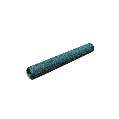 vidaXL Mesh Fence Steel Hexagon 1x25 m Dark Green